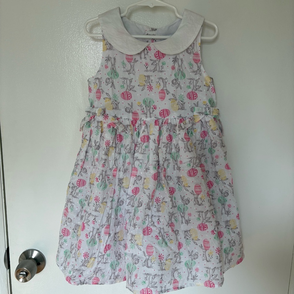 cupcakes & cashmere Kids Dress with White and Pink Floral Design
